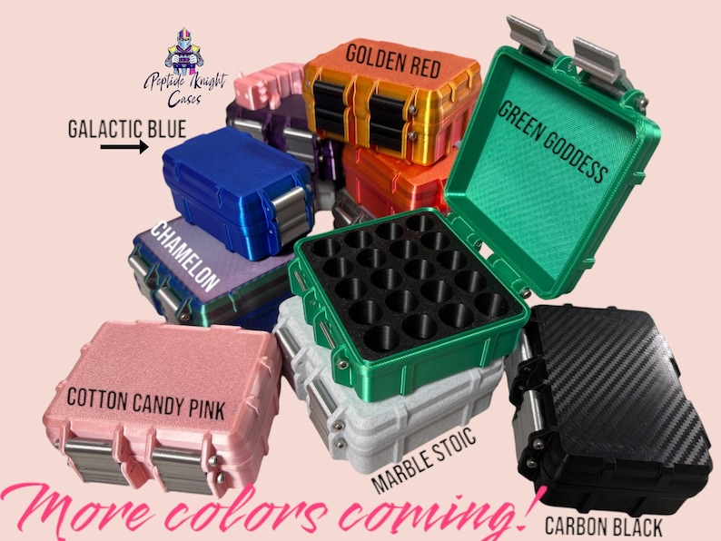 Peptide Knight case colors and finishes